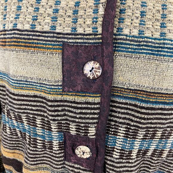 Vintage White Stag Tapestry Jacket Large Cottagecore Gandmacore - Picture 3 of 7